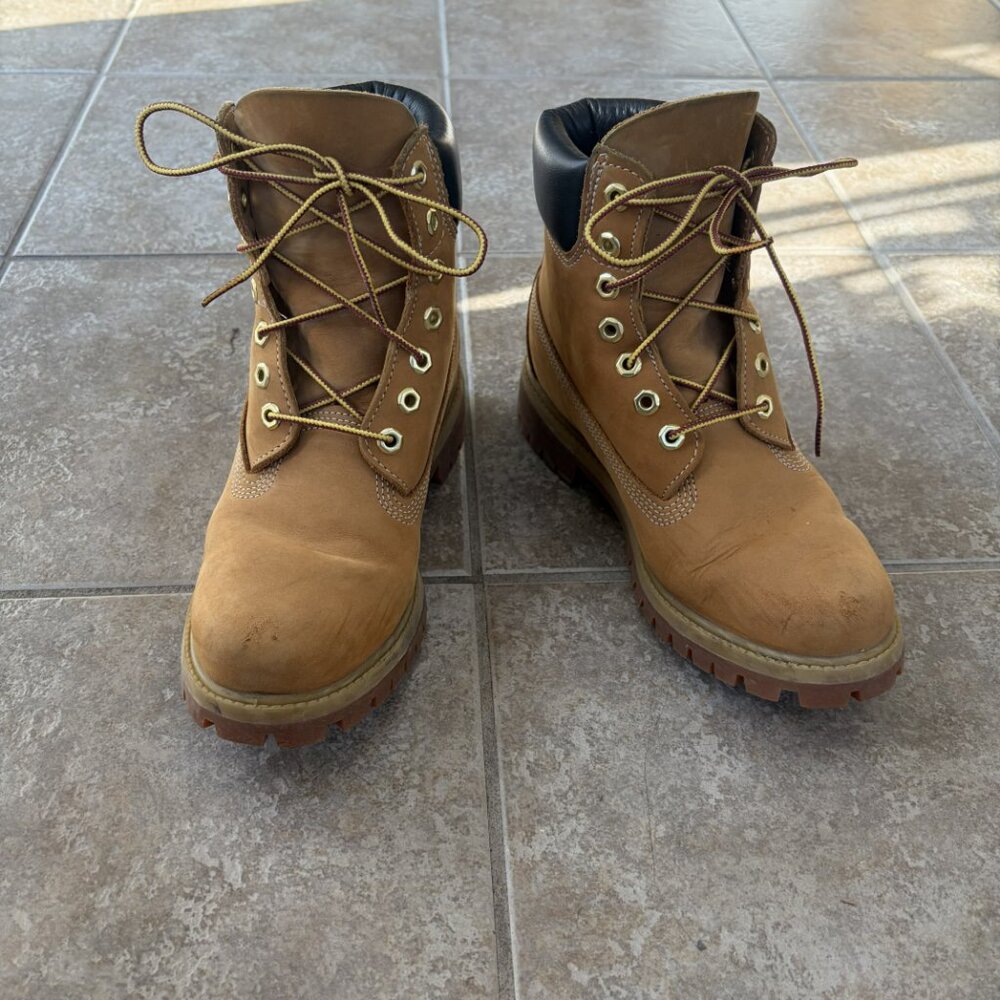 Timberland Premium 6'' Waterproof Boots - Wheat 10061 - Men's 6.5M